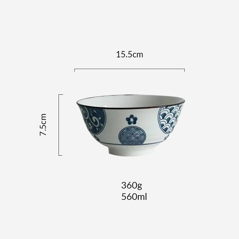 Table Matters - Patchwork - 4.5 inch Rice Bowl / 6 inch Soup Bowl / 8 inch Big Serving Bowl