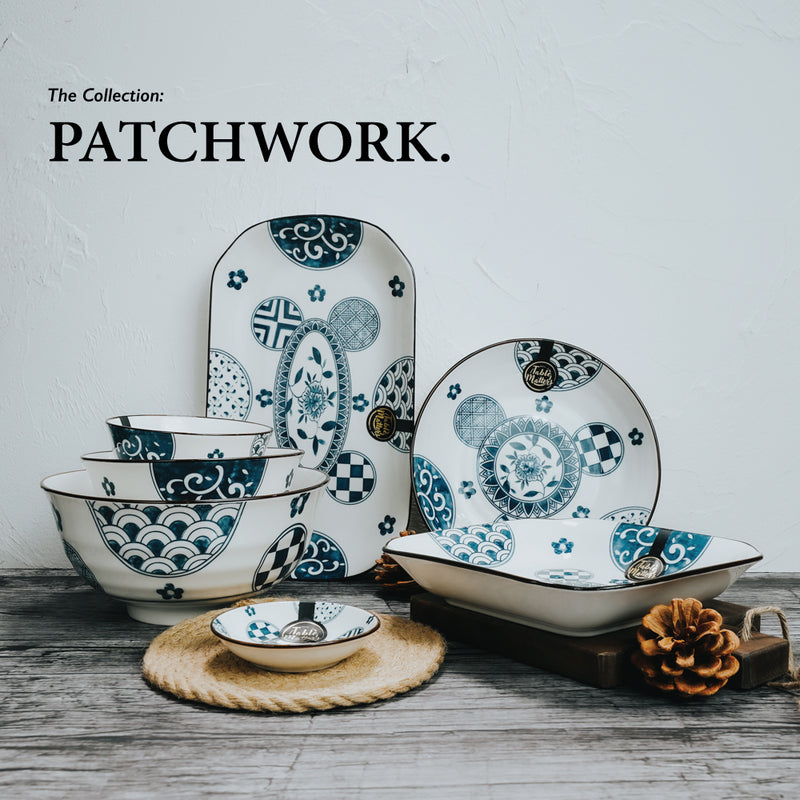 Table Matters - Patchwork - 8 inch  Square Plate