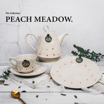 Table Matters - Peach Meadow - 180ml Tea Cup and Saucer