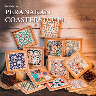 Table Matters - Bundle Deal - Assorted Peranakan Cup Coaster 4PCS Set