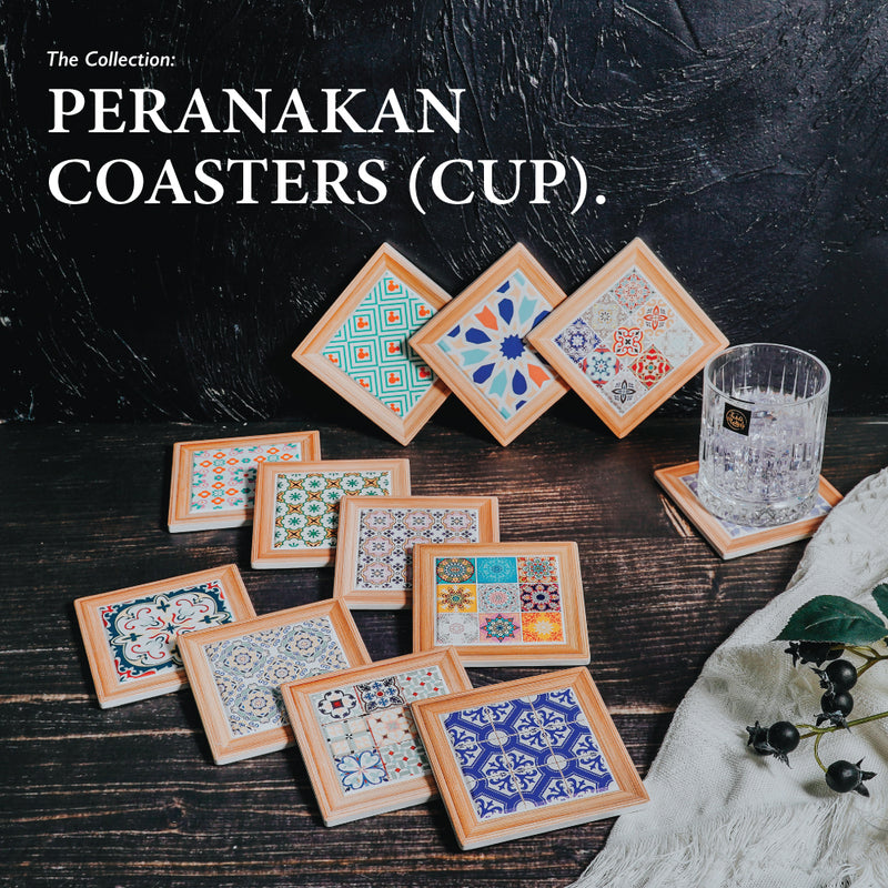 Table Matters - Bundle Deal - 4PCS Peranakan Cup Coasters Set