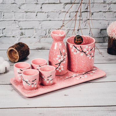 Table Matters - Bundle Deal - Tokkuri Pink Sake Set - Set of 7