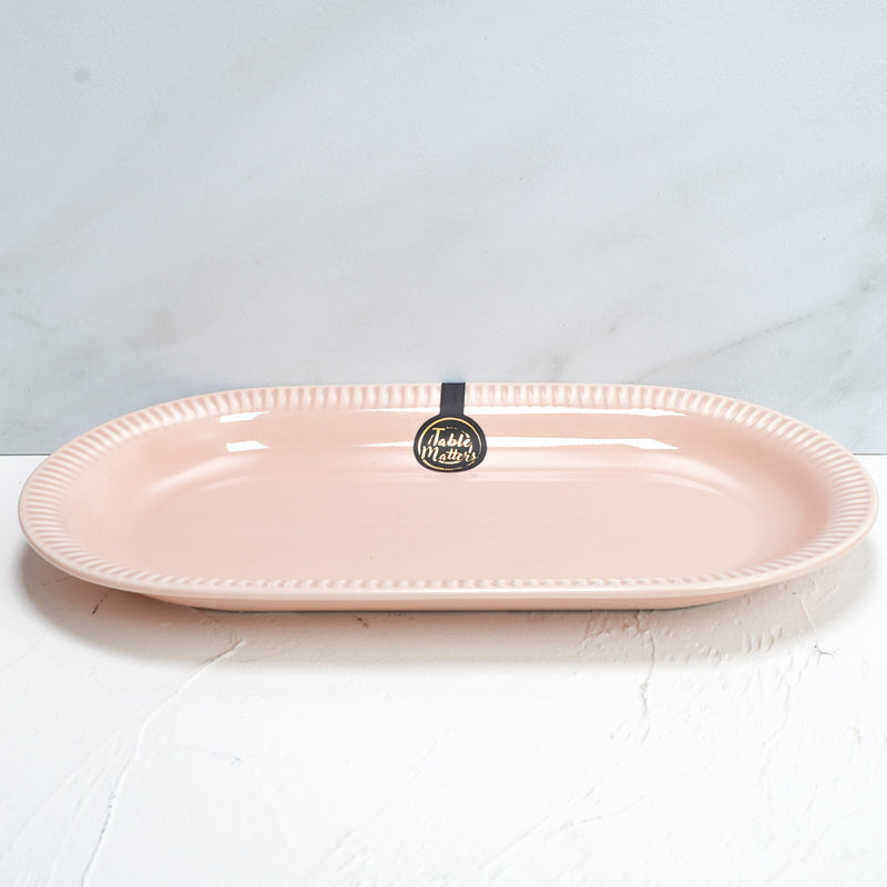 Table Matters - Royal Nude - 12 inch Oval Plate