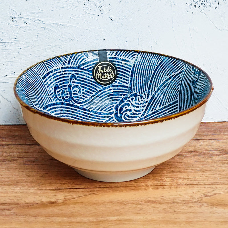Table Matters - Ripple - 4.5 inch Rice Bowl / 6 inch Soup Bowl / 8 inch Big Serving Bowl