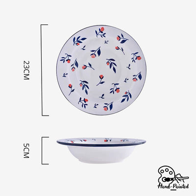 Table Matters - Rose Sweet - Hand Painted 9 inch Pasta Plate