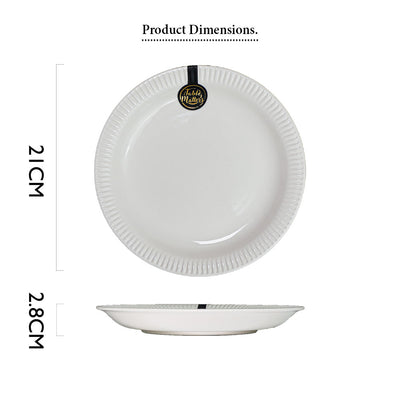 Table Matters - Royal White - 8.5 inch Dinner Plate