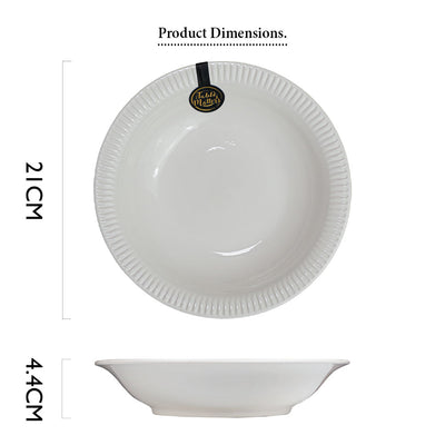 Table Matters - Royal White - 8.5 inch Coupe Plate