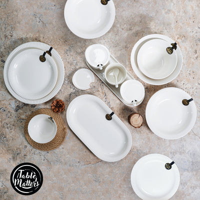 Table Matters - Royal White - Condiment Jar