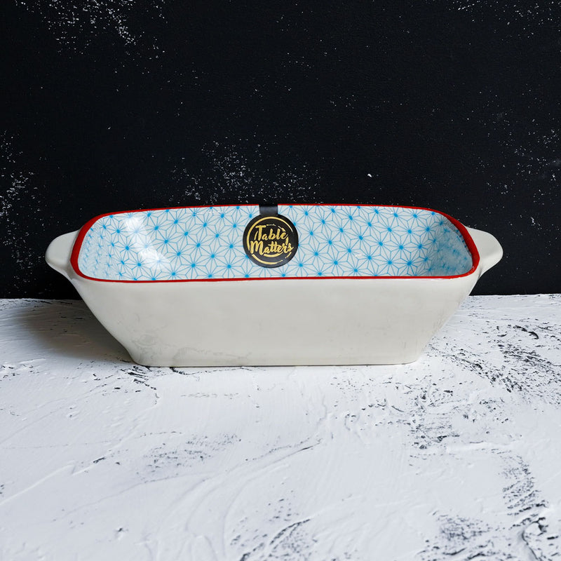 Table Matters - Starry Blue - 8.5 inch Baking Dish with Handles