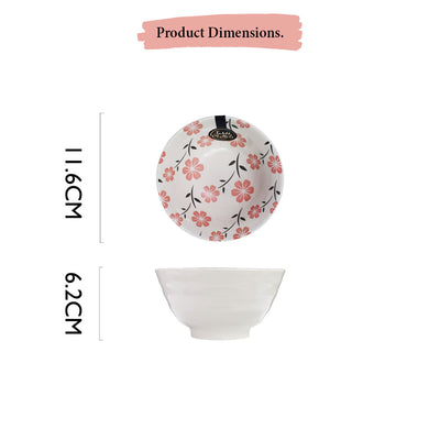 Table Matters - Sakura Pink - Hand Painted 4.5 inch Threaded Bowl