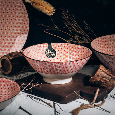 Table Matters - Starry Red - 7 inch / 9 inch Ramen Bowl