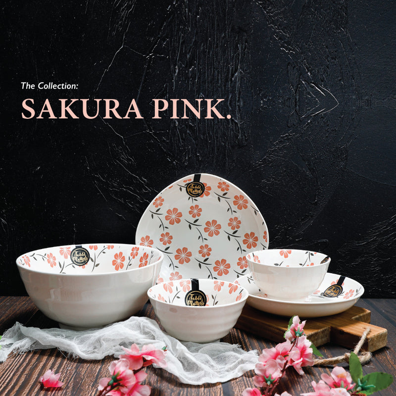 Table Matters - Sakura Pink - Hand Painted 5 inch Threaded Bowl