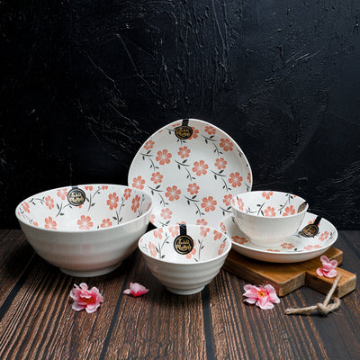 Table Matters - Sakura Pink - Hand Painted 8 inch Threaded Bowl