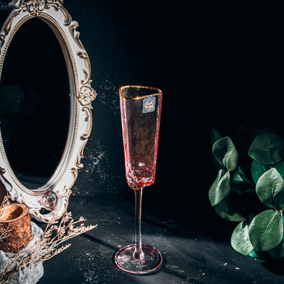 Table Matters - TSUCHI Pink Champagne Glass - 200ml