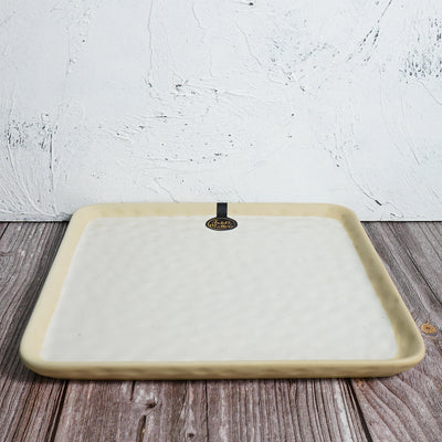 Table Matters - Tsuchi White - 10.5 inch Square Plate