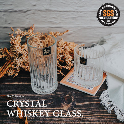 [$21 Deal] Table Matters - Bundle Deal - Taikyu Crystal Whiskey Glasses - Set of 7