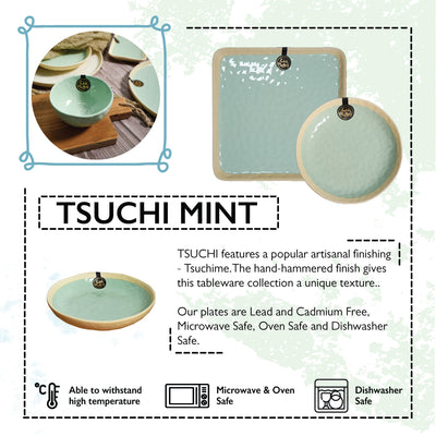 Table Matters - Tsuchi Mint - 11 inch Sushi Plate
