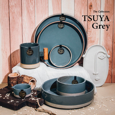 Table Matters - Tsuya Grey - 4 inch Round Saucer