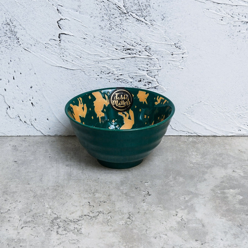 Table Matters - Unicorn Green - Hand Painted 5 inch Threaded Bowl