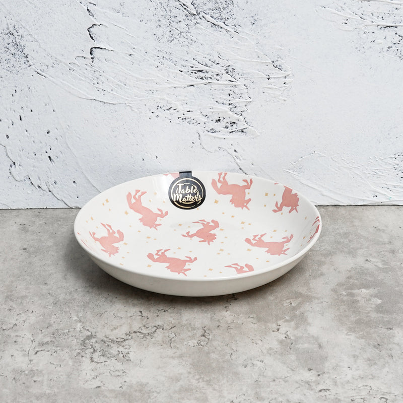 Table Matters - Unicorn Pink - Hand Painted 7 inch Coupe Plate