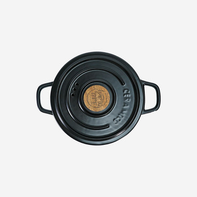 Table Matters - Vintage 1.35L Ceramic Cook Pot (Pastel Black)