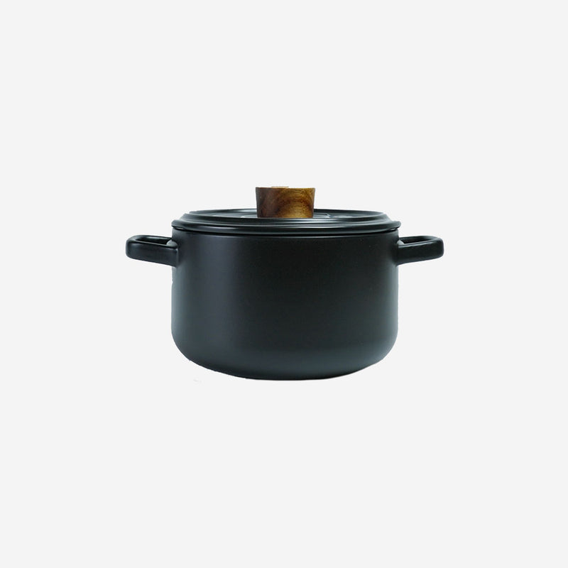 Table Matters - Vintage 2.6L Ceramic Cook Pot (Pastel Black)
