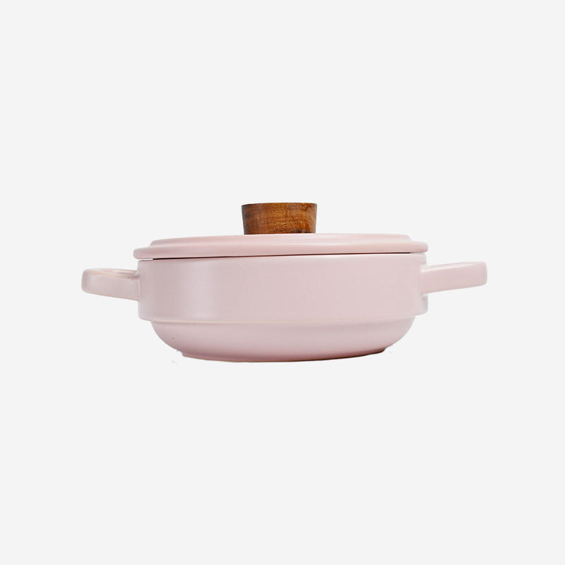 Table Matters - Vintage 1.35L Ceramic Cook Pot (Pastel Pink)