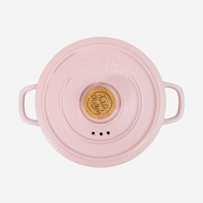 Table Matters - Vintage 3.5L Ceramic Cook Pot (Pastel Pink)