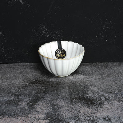 Table Matters - White Scallop - 4.8 inch Rice Bowl