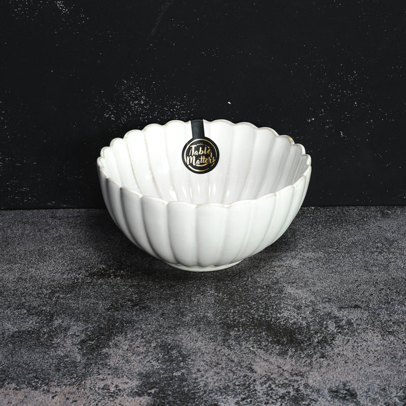 Table Matters - White Scallop - 6 inch Soup Bowl