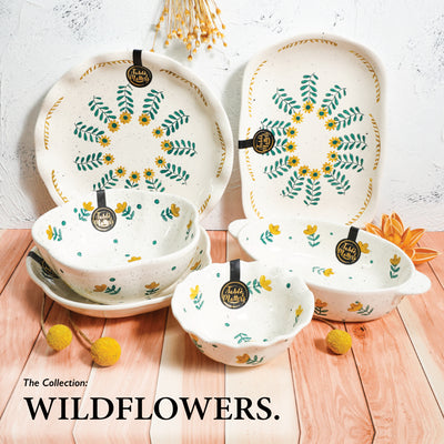 Table Matters - Wildflowers - 8.5 inch Baking Dish with Handles